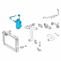 OEM 2004 Lexus LX470 Tank Assy, Radiator Reserve Diagram - 16470-50100