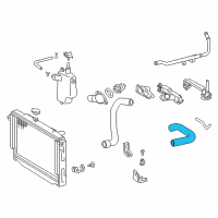 OEM 2003 Toyota Land Cruiser Upper Hose Diagram - 16571-50150