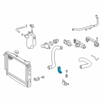 OEM Lexus LX470 Bracket, Radiator, NO.3 Diagram - 16585-61020