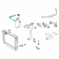 OEM 2004 Lexus LX470 Cap Sub-Assy, Reserve Tank Diagram - 16405-50020