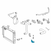 OEM Toyota Radiator Assembly Lower Bracket Diagram - 16582-50010