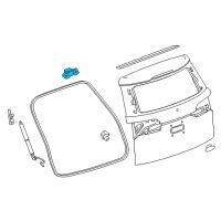 OEM 2019 Chevrolet Traverse Hinge Diagram - 84392538