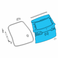 OEM 2018 Chevrolet Traverse Lift Gate Diagram - 85155779