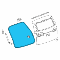 OEM Chevrolet Traverse Body Weatherstrip Diagram - 84470366