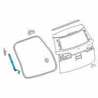 OEM Lift Gate Power Assisted Actuator ASSEMBLY Diagram - 84243978