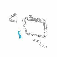OEM 1996 Ford E-350 Econoline Club Wagon Upper Hose Diagram - F5UZ8260D