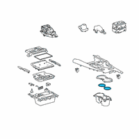 OEM 2019 Toyota Camry Cup Holder Diagram - 55620-06520