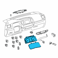 OEM Toyota Highlander Cluster Assembly Diagram - 83800-0E490-RP