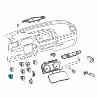 OEM 2017 Toyota Highlander Control Switch Diagram - 84871-0E041