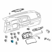 OEM 2019 Toyota Highlander Control Switch Diagram - 84841-0E041