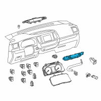 OEM 2016 Toyota Highlander Dash Control Unit Diagram - 55900-0E400