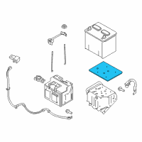 OEM 2012 Nissan Cube Tray-Battery Diagram - 24428-1FC0A