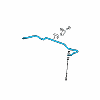 OEM Chevrolet Traverse Stabilizer Bar Diagram - 15896941