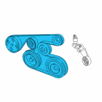 OEM 1998 Lexus SC300 V-Ribbed Belt Diagram - 90916-A2007