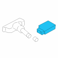 OEM 2010 Kia Rio Tire Pressure Monitoring Sensor Module Assembly Diagram - 958002F000