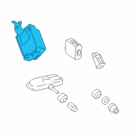 OEM 2016 Lexus CT200h Receiver Assembly, Tire Diagram - 89760-76010