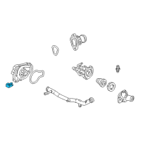 OEM 1998 Acura CL Rubber, Water Pump Seal Diagram - 19223-PT0-000