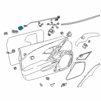 OEM 2015 Chevrolet Corvette Lock Switch Diagram - 22916532