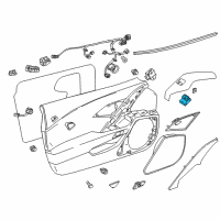 OEM 2015 Chevrolet Corvette Window Switch Diagram - 22777205