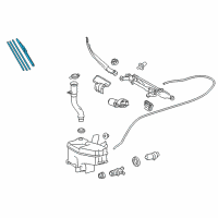 OEM 2008 Lexus LS600h Front Wiper Blade, Right Diagram - 85212-42120