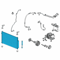 OEM 2018 Acura RLX Condenser Diagram - 80110-TY2-003