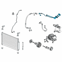 OEM 2017 Acura RLX Pipe Assembly, Aircon Diagram - 80320-TY2-A02