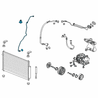 OEM Acura RLX Pipe Complete , Receiver Diagram - 80341-TY2-A02