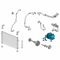 OEM 2016 Acura RLX Compressor Diagram - 38810-R9P-A01