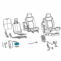 OEM 2012 Chevrolet Colorado Cup Holder Diagram - 89039575