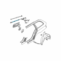 OEM 2002 BMW 525i Actuator Bowden Cable Diagram - 51-25-8-221-570