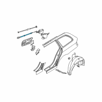 OEM BMW 525i Actuator Bowden Cable Diagram - 51-25-8-221-570