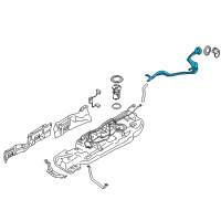 OEM 2017 Infiniti QX60 Tube Assy-Filler Diagram - 17221-3JA1B