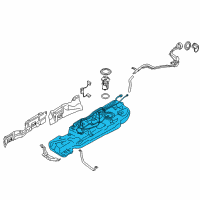 OEM Nissan Pathfinder Fuel Tank Assembly Diagram - 17202-3KA1A