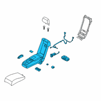 OEM 2019 Kia K900 Rear Seat Armrest Assembly Diagram - 89905J6CE0RCZ