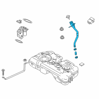 OEM BMW X2 Plastic Filler Pipe Diagram - 16-11-7-390-783