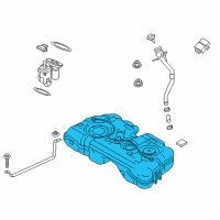 OEM 2019 BMW X1 Plastic Fuel Tank Diagram - 16-11-7-453-430