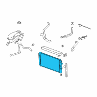 OEM 2001 Oldsmobile Alero Radiator Diagram - 22676953