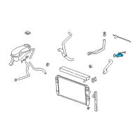 OEM Chevrolet Malibu Water Outlet Diagram - 24575259