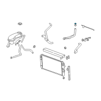 OEM 2004 GMC Yukon XL 2500 Water Outlet Gasket Diagram - 24577118