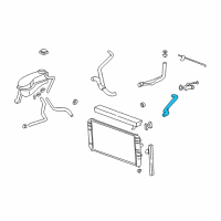 OEM 1999 Oldsmobile Alero Radiator Inlet Hose (Upper) Diagram - 22593999