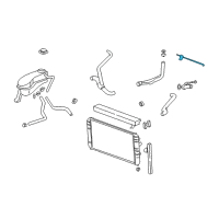OEM 2000 Oldsmobile Alero Engine Coolant Air Bleed Pipe Assembly Diagram - 24576615