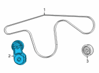 OEM Dodge Durango TENSIONER-Belt Diagram - 5281266AA