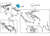 OEM 2022 Toyota Venza Shift Boot Diagram - 58808-48040-C0