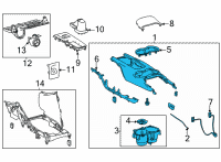 OEM 2021 Toyota Venza Upper Console Diagram - 58803-48150-E0