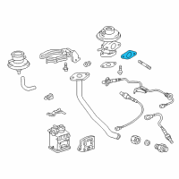 OEM 2001 Toyota Camry EGR Valve Gasket Diagram - 25627-74011