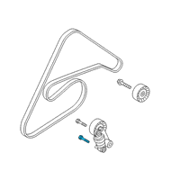 OEM Hyundai Azera Bolt-Tensioner Bracket Adjusting Diagram - 25283-3C100