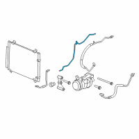 OEM 2013 Cadillac CTS Rear AC Tube Diagram - 19418051