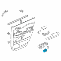 OEM Honda Passport Switch Assembly, Rear Power Window Diagram - 35770-TG7-A01