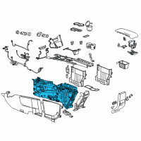 OEM GMC Terrain Console Assembly Diagram - 23216813