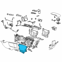 OEM 2010 Chevrolet Equinox Console Panel Diagram - 20819579